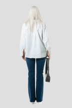 Classic Indigo | High Waist Soft Flare Tall Jeans | 99% cotton