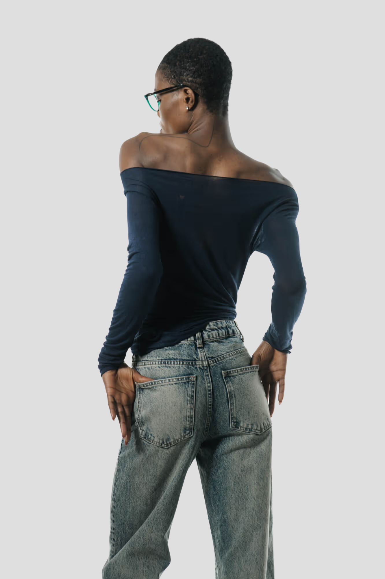 Vintage Washed | Mid Waist Straight-Leg Tall Jeans | 100% cotton