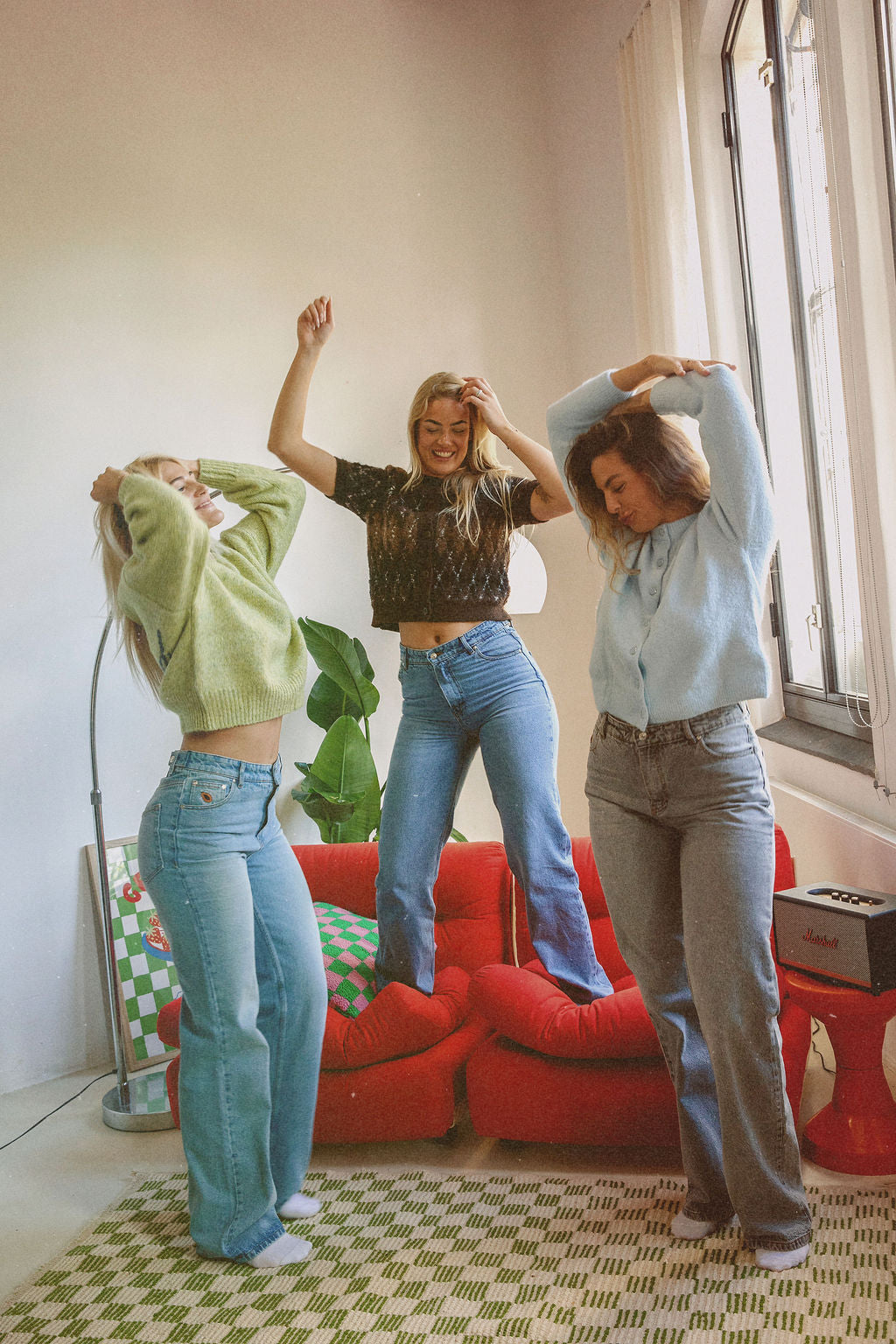 High Waist Straight Leg Jeans Tall | Regular Blue | 100% Cotton